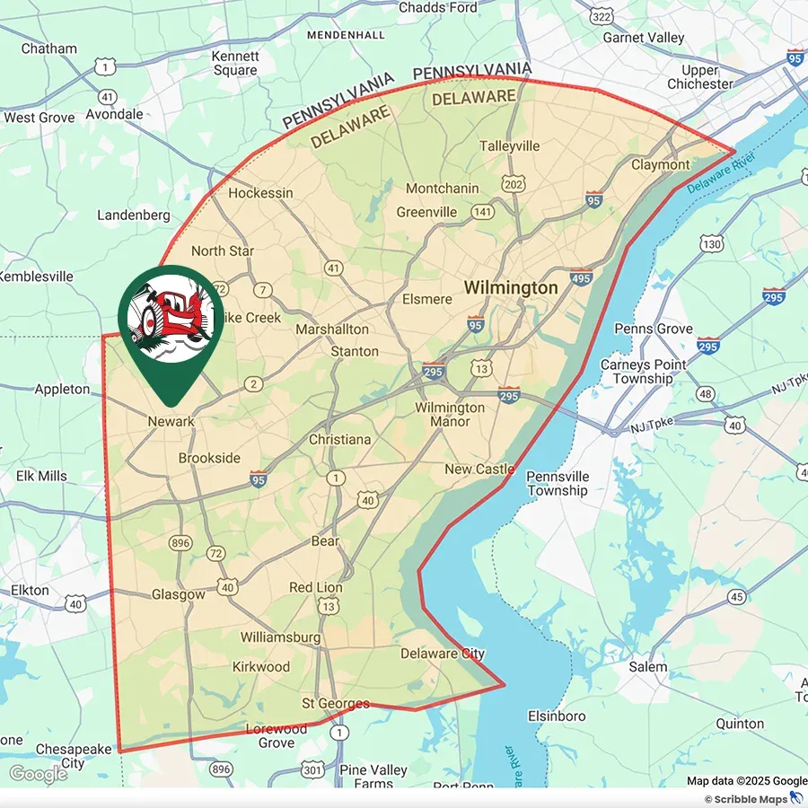 Quality Care Service Map Newark, Delaware